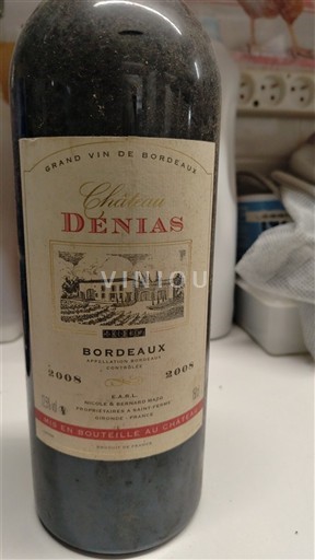 Bordeaux Château Dénias 2008
