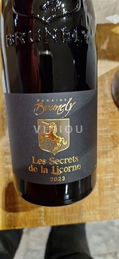 Rhônen laakso Vacqueyras Domaine Brunely Les Secrets de la Licorne 2023