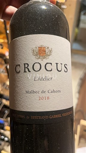 Vine Rouge sec L'Atelier Crocus 2018 Frankrig Sydvestfrankrig Cahors AOC
