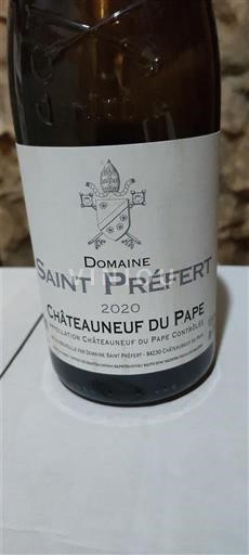 Rhône-dalen Châteauneuf-du-Pape Domaine Saint Préfert 2020