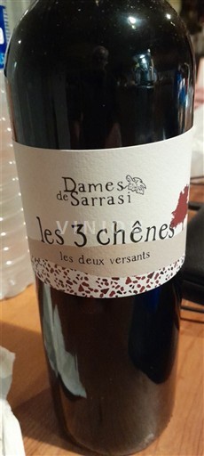 Rhône-dalen Côtes-du-Rhône Dames de Sarrasi les 3 chênes les deux versants Ikke årgangsbestemt