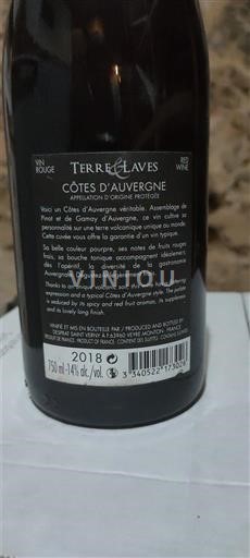 Vale do Loire Côtes-d'Auvergne Terre de Laves 2018