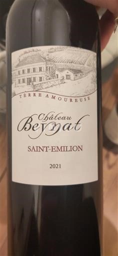 Bordeaux Saint-Émilion Château Beydat Terre Amoureuse 2021