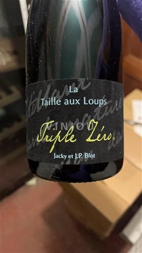 Dolina Loare Montlouis-sur-Loire Domaine La Taille aux Loups Triple Zéro Neleten.