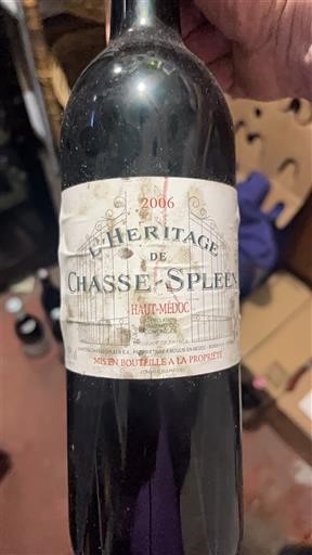 Bordeaux Haut-Médoc Château Chasse-Spleen Héritage de Chasse-Spleen 2006