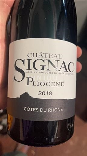 Rhône-dalen Côtes-du-Rhône Château Signac Pliocène 2018