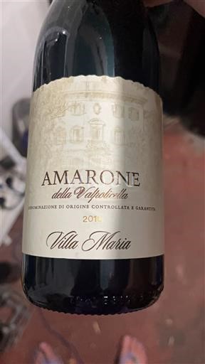 Vini Rouge sec Villa Maria 2016 Italia Veneto Amarone della Valpolicella DOCG