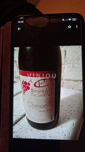 Loirevallei Chinon Domaine Parc Saint-Paul 2014