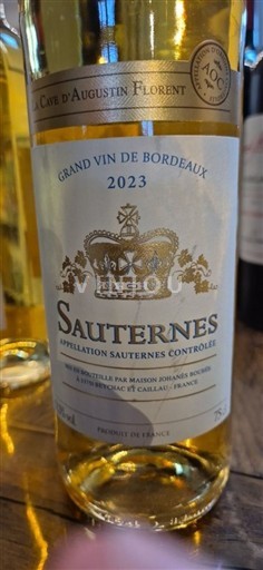Bordeaux Sauternes La Cave d'Augustin Florent 2023