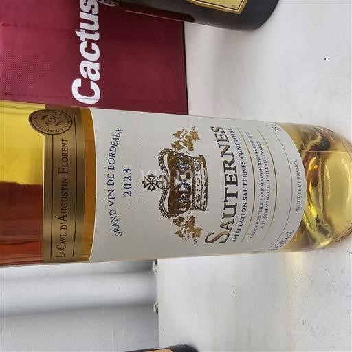 Bordeaux Sauternes La Cave d'Augustin Florent 2023