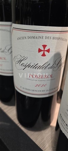 Bordeaux Pomerol Hospitallers de Pomerol 2020