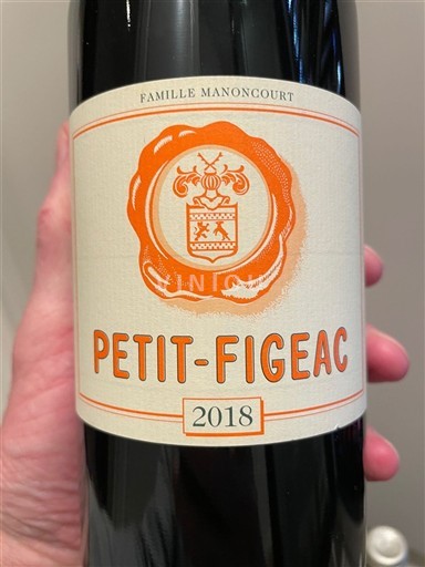 Bordeaux Saint-Émilion Château Figeac Petit-Figeac 2018