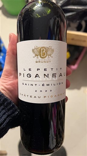 Bordeaux Saint-Émilion Château Piganeau Le Petit Piganeau 2022
