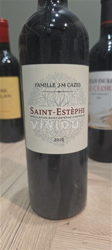 Vinos Rouge sec Famille J-M Cazes 2016 Francia Burdeos Saint-Estèphe AOC