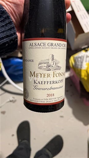 Viner Blanc sec Kaefferkopf Gewurztraminer Meyer-Fonné 2018 Frankrike Alsace Alsace Grand Cru AOC Vendanges Tardives