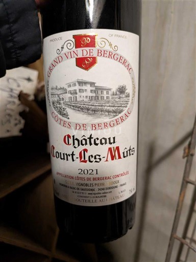Lounais-Ranska Côtes-de-bergerac Château Court-Les-Mûts 2021