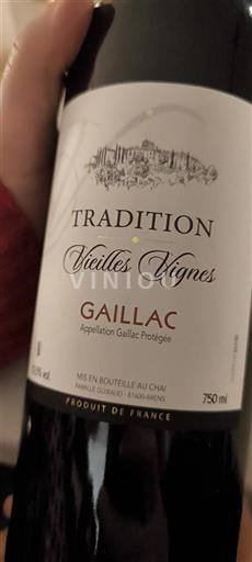 Sydväst Gaillac Chai Panisse Outre-Noir Tradition Vieilles Vignes Icke årgångsbetecknad