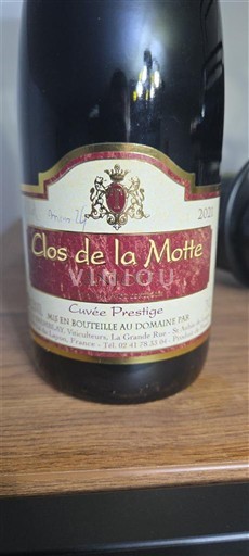 Loirevallei Bourgueil Clos de la Motte Prestige 2021