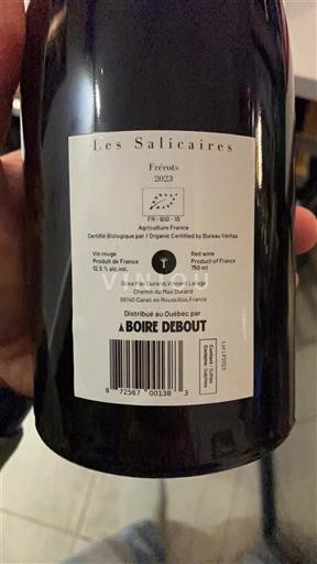 Languedoc a Roussillon Pays d'Oc A Boire Debout Les Salicaires 2023