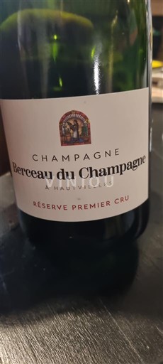 Champaña Champán Premier Cru Berceau du Champagne Réserve Premier Cru Sin añada