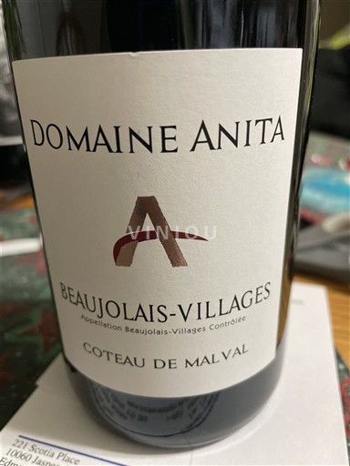 Beaujolais Beaujolais Villages Domaine Anita Coteau de Malval Ohne Jahrgang