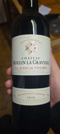 Bordeaux Lalande-de-Pomerol Château Moulin La Gravière 2020