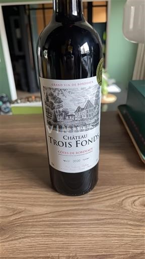 Bordeaux Côtes-de-Bordeaux Château Trois Fonds 2020