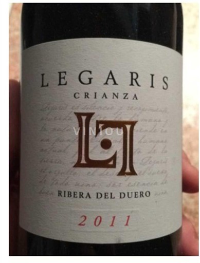 Kastilie a León Ribera del Duero Legaris Crianza 2011