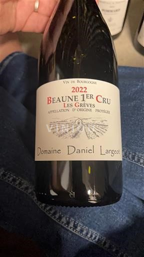 Borgoña No especificado Premier Cru Domaine Daniel Largeot Les Grèves 2022