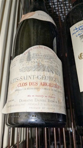 Bourgogne Nuits-Saint-Georges Premier Cru Domaine Daniel Rion & Fils Clos des Argillières 1989