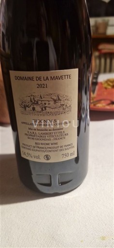 Rhône Valley Gigondas Domaine La Mavette 2021
