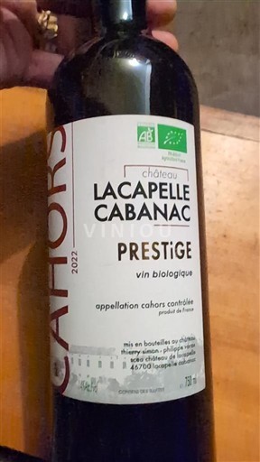 Sudoeste Cahors Château Lacapelle Cabanac Prestige 2022