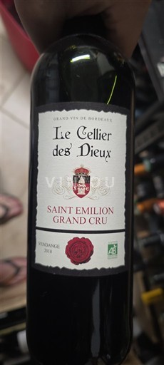 Bordeaux Saint-Émilion Grand Cru Grand Cru Le Cellier des Dieux 2018