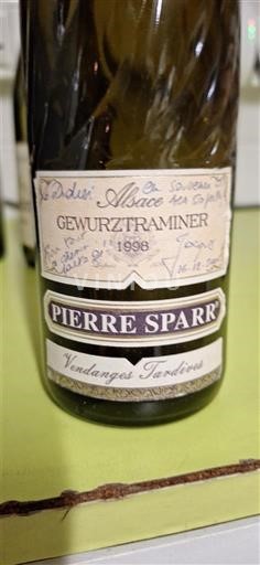 Alsace Vendanges Tardives Pierre Sparr 1998