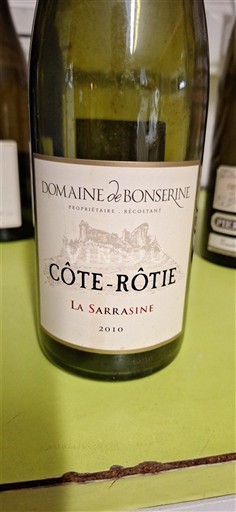 Vallée du Rhône Côte-rôtie Domaine Bonserine La Sarrasine 2010