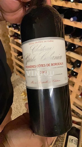 Bordeaux Premières-côtes-de-bordeaux Château Garbes Clauzel 2003