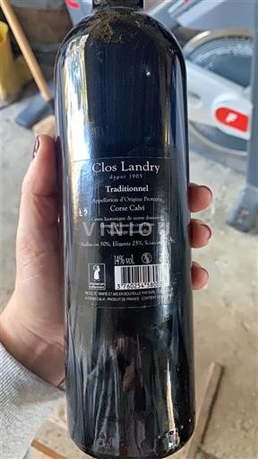 Corse Calvi Clos Landry Traditionnel Non Millésimé