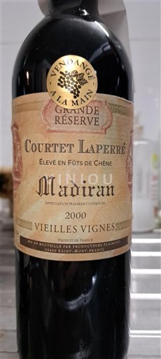 Sud-Ovest Madiran Courtet Laperre Grande Réserve Vieilles Vignes 2000