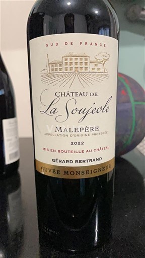 Languedoc Malepère Château La Soujeole Monseigneur 2022