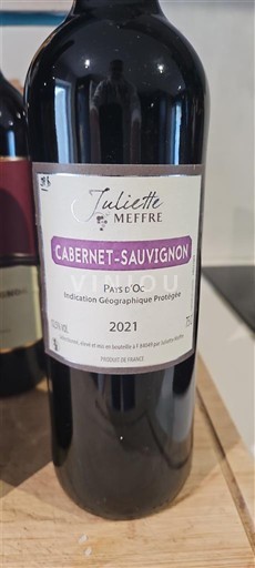 Languedoc a Roussillon Pays d'Oc Juliette Meffre Cabernet-Sauvignon 2021