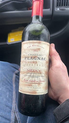 Bordeaux Médoc Cru Bourgeois Château Plagnac 2004
