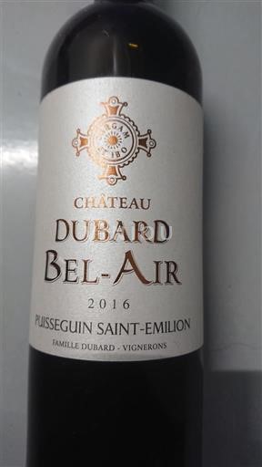 Bordeaux Puisseguin-Saint-Émilion Château Bard Bel-Air 2016