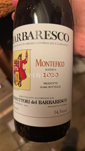 Piamonte Barbaresco Produttori del Barbaresco Riserva Montefico 2020