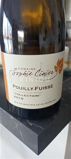 Borgoña Pouilly-fuissé Domaine Sophie Cinier Collection 2018