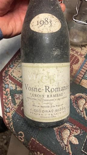 Burgundi Vosne-Romanée Premier Cru J. Coudray-Bizot Croix Rameau 1985