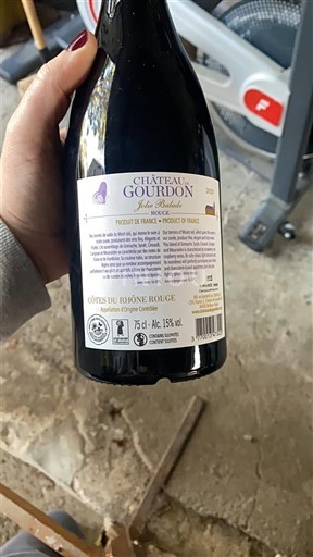 Rhônen laakso Côtes-du-rhône Château Gourdon Les Pelles 2020