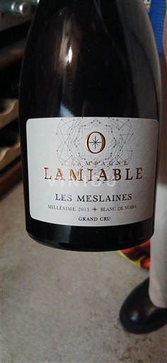 Champagne Grand Cru Champagne Lamiable Les Meslaines 2015