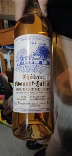 Bordeaux Sainte-Croix-Du-Mont Château Bidonnet-Laffitte 2014