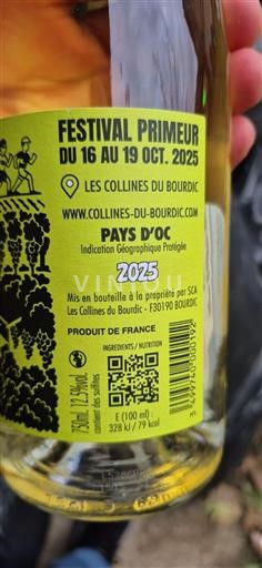 Languedoc in Roussillon Pays d'Oc Les Collines du Bourdic Festival Primeur 2025