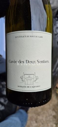 Vinos Rouge sec Cuvée des Deux Sentiers Domaine L'Aqueduc Non millésimé Francia Languedoc y Rosellón Coteaux del Puente del Gard IGP